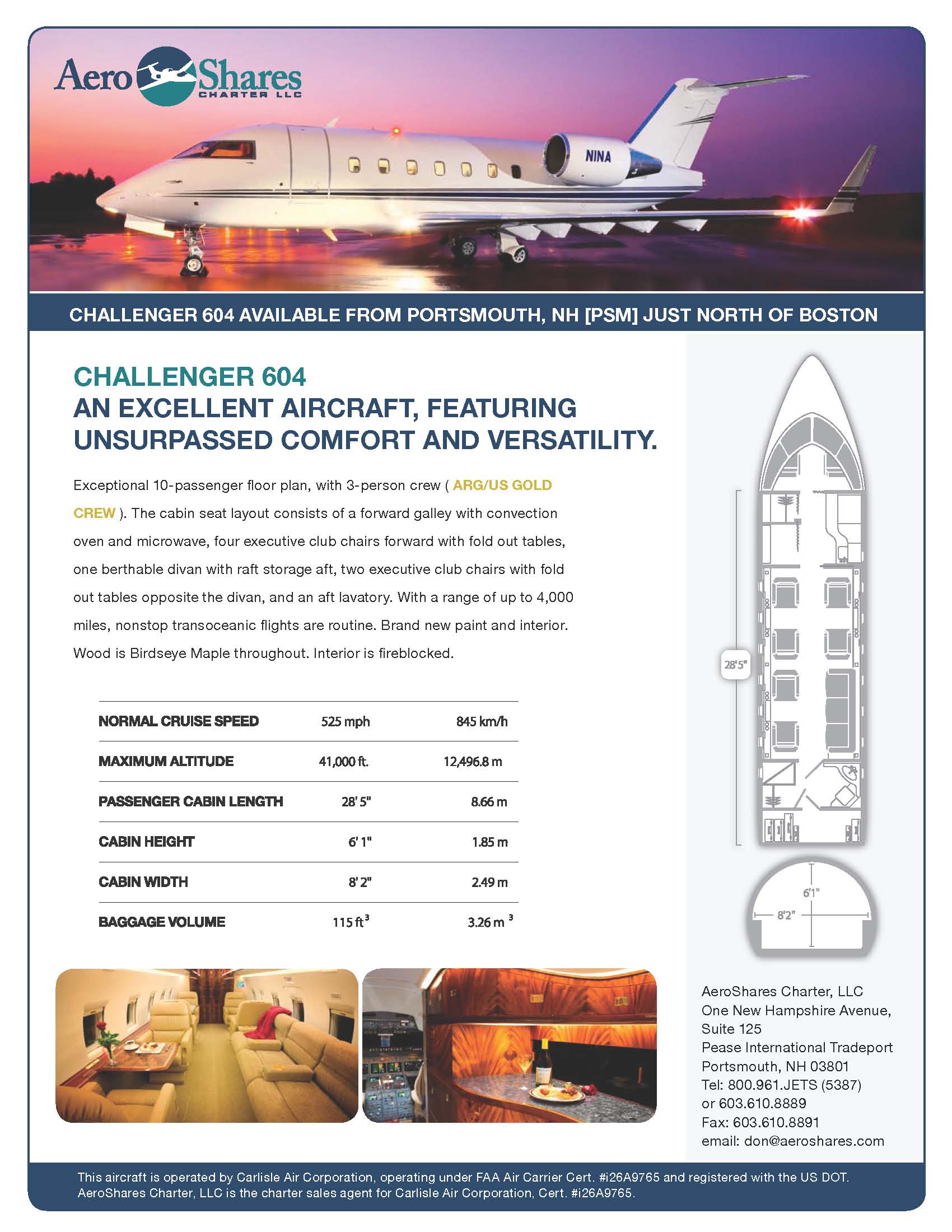 Aeroshares Challenger 604